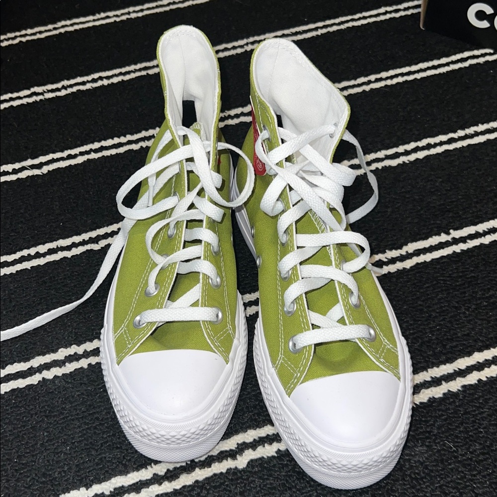 Converse Custom Green Heart Patch Chuck Taylor Al… - image 2